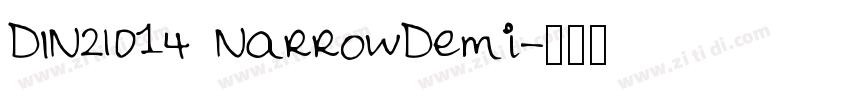 DIN2014 NarrowDemi字体转换